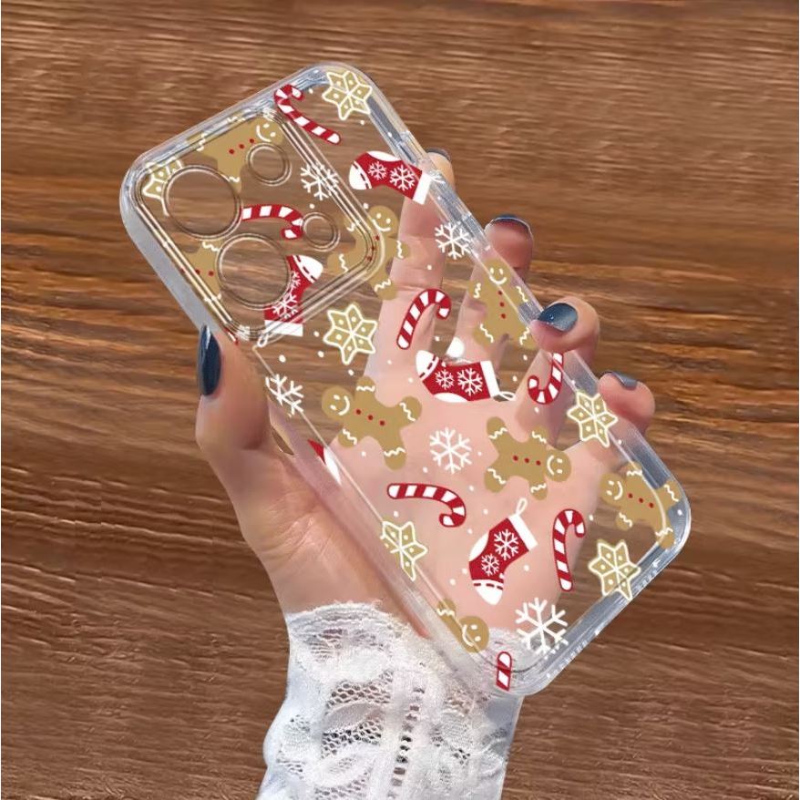 Casing TPU Transparan MOTIF KUE JAHE COCOK UNTUK Mi10T/Mi10T Mi11 LITE/PRO/Mi13T/13T PRO/6A/8/8A PRO