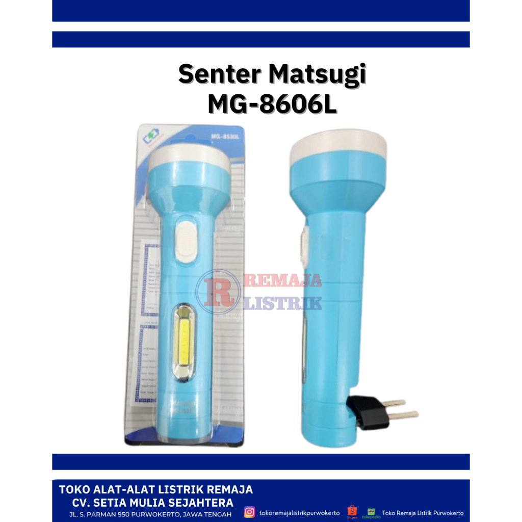 Senter Tangan Mini 3W Cahaya Putih MG-8606L Matsugi