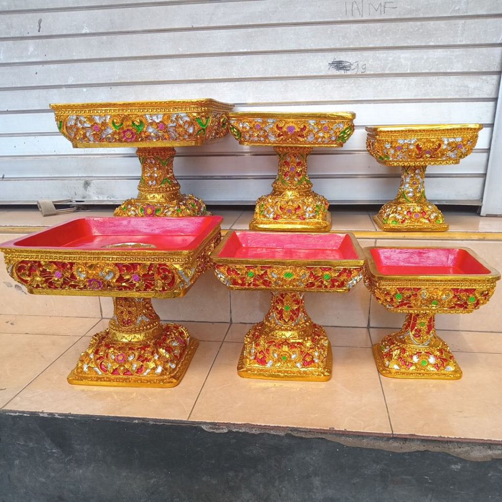 dulang kotak premium/bahan fiber resin/prade elit