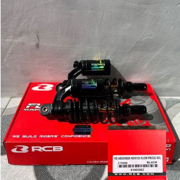 Shock Skok Belakang RCB Tipe Flow Pro Untuk N Max New,N Max Old,AEROX,PCX 160,Vario 125,Vario 150,Be