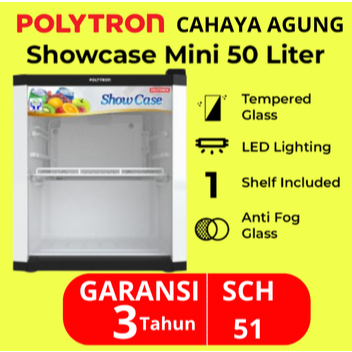 POLYTRON Showcase Mini 50 Liter Polytron Display Cooler SCH-51