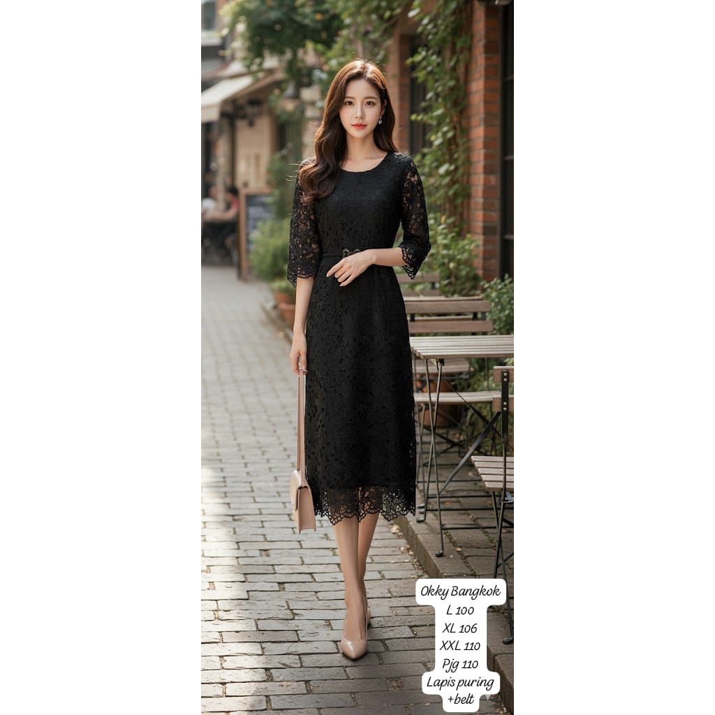 DRESS Brokat Okky Premium/Dress Brokat Bangkok