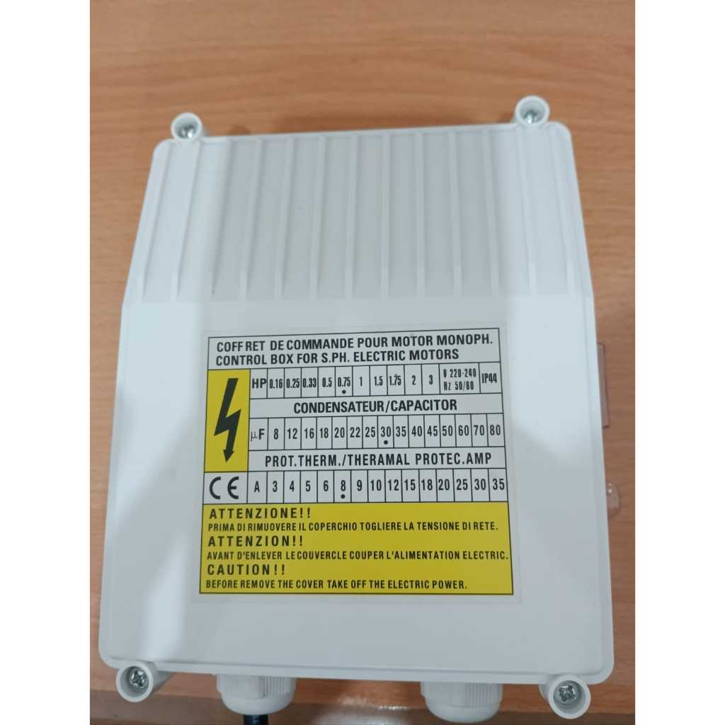 Control Panel Control Box Satellite Water Pump Submersible Pump 0,75 HP