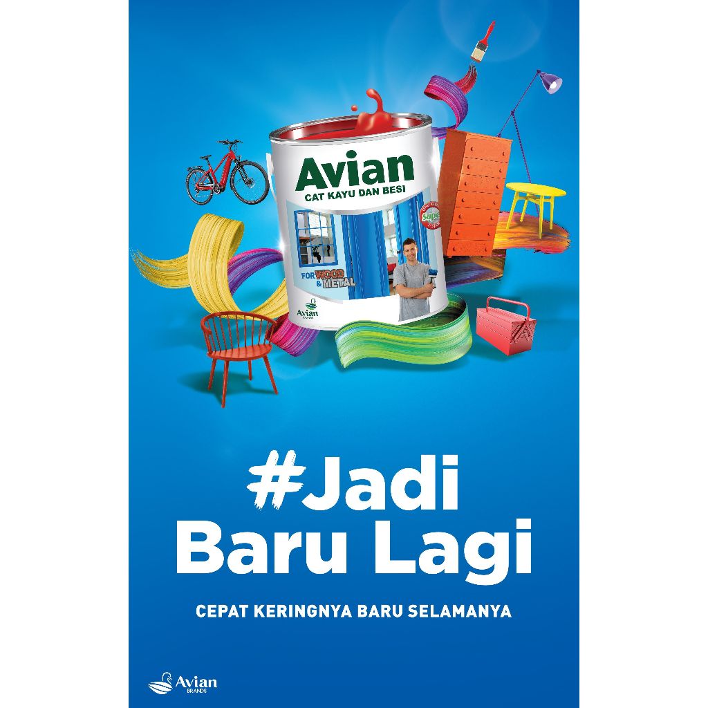 Avian Cat Minyak 100cc/ Cat Minyak Kecil / Cat kayu dan besi Kecil 100 cc/ Avian Cat Kayu dan Besi 1