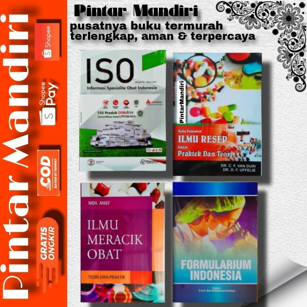 paket 4 buku : ISO, IMO, Ilmu Resep, dan Formularium Indonesia