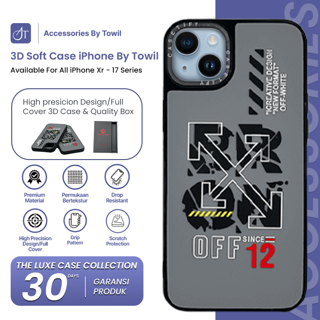 Black White off Edition Silicone Case Anti Noda iPhone 15 PROMAX 15 PLUS 14 13 12 mini 11 Promax Xr