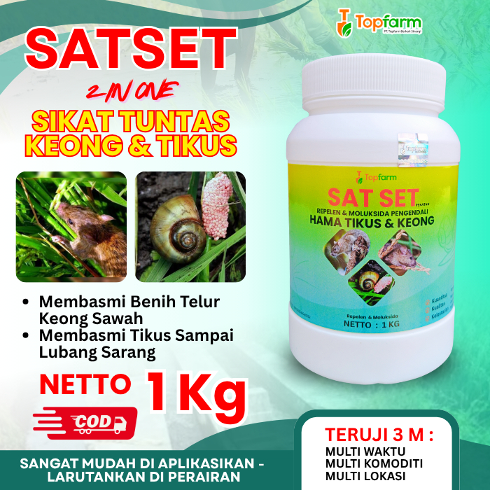 Obat Keong Topfarm / Obat Keong Tanaman Padi / Obat Pembasmi Keong Padi Awal Tanam / Obat Padi Kena 