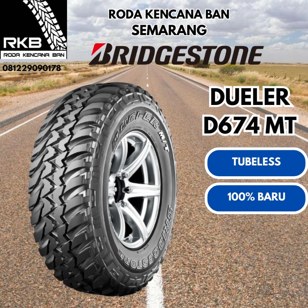 Bridgestone Dueler MT 674 ukuran 30 x 9.50 R15 Ban Mobil Offroad