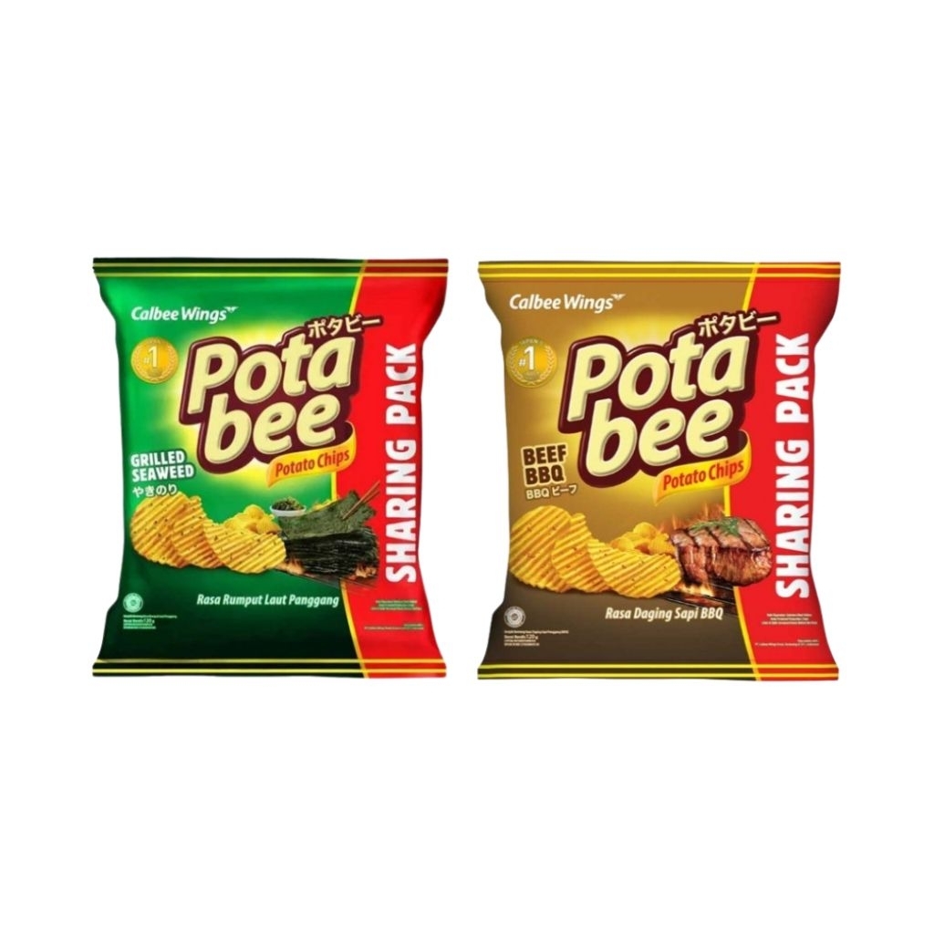 Potabee Keripik Kentang Rumput Laut Panggang / Beef BBQ 120 gr