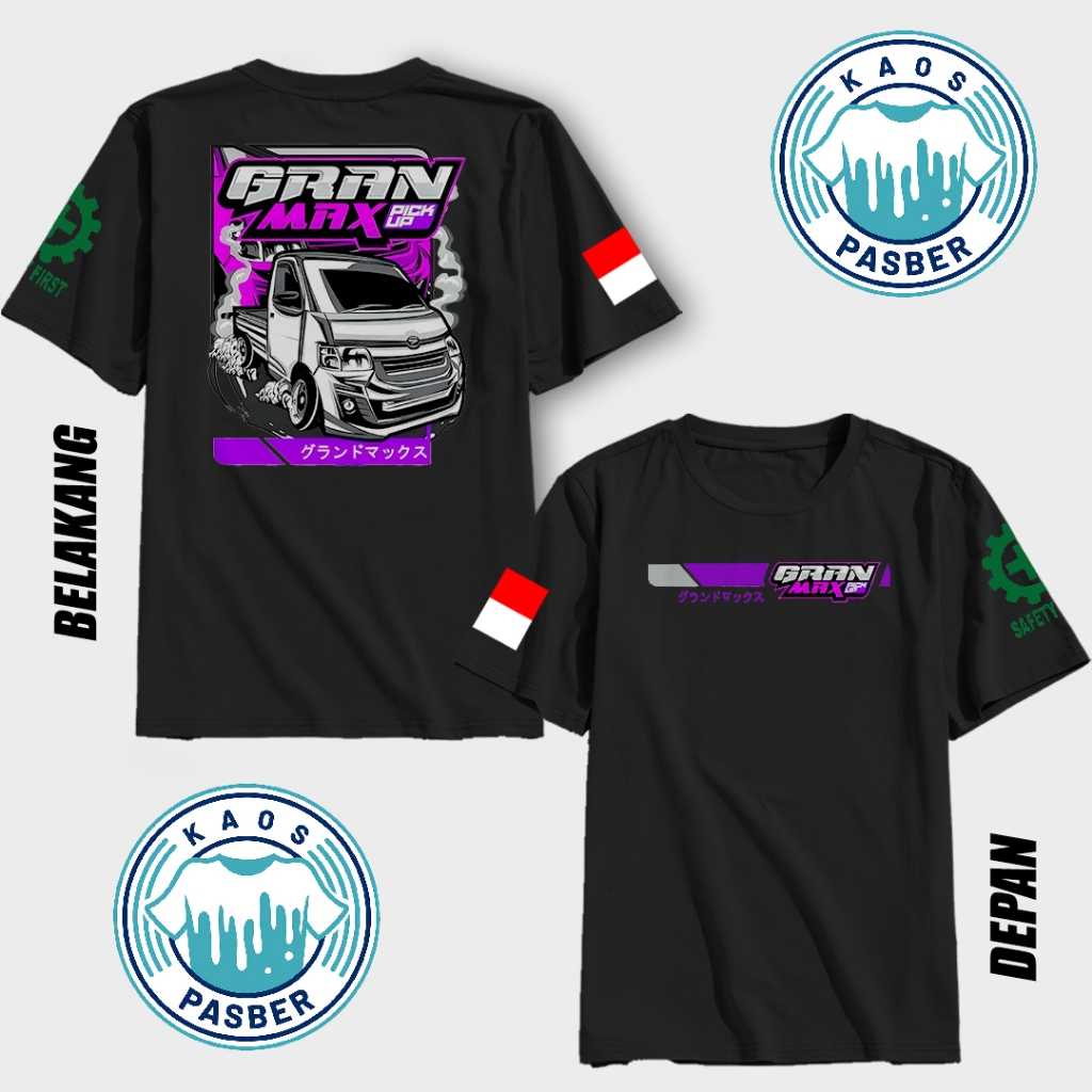 [Bisa-COD]  Kaos Grand Max | Kaos Driver Muda | Katun 30s Asli | Baju Kaos Viral | Driver Muda Satse