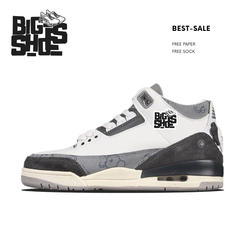 Sepatu AJ 3 Retro X Kaws - Bigshoes