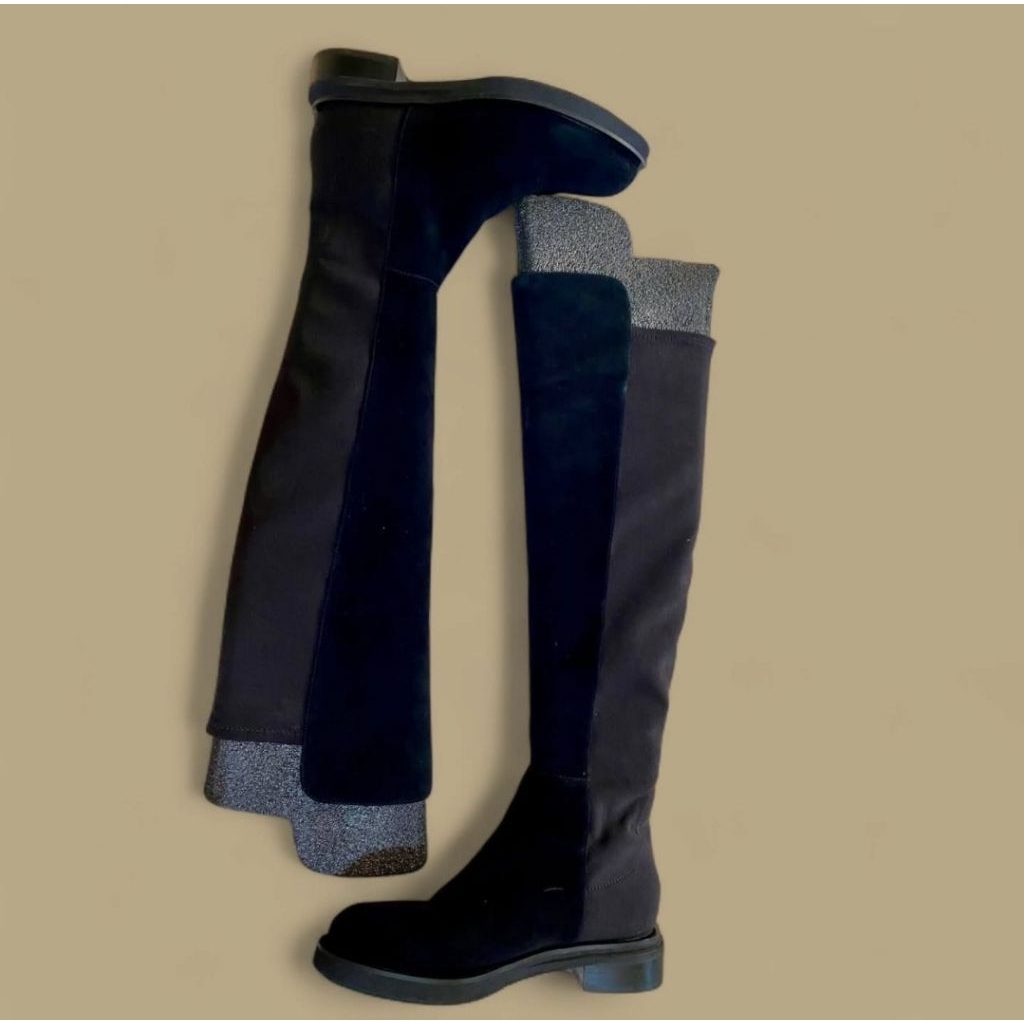 PL Staccato Long Boots Black suede