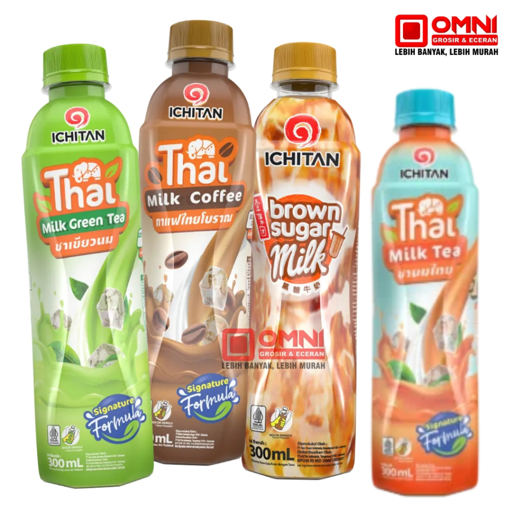 Ichitan Thai Milk All Varian, Green Tea, Brown Sugar, Coffee 300ml