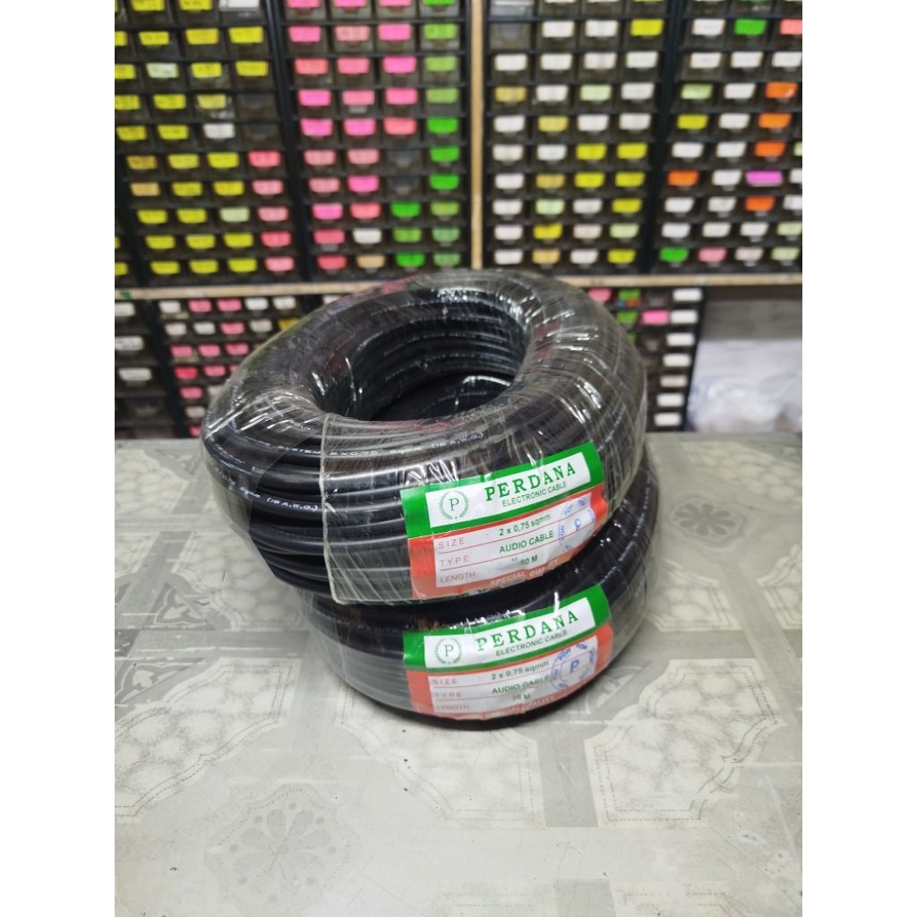 Kabel serabut kabel 2x0,75mm kabel Perdana kabel listrik 50M