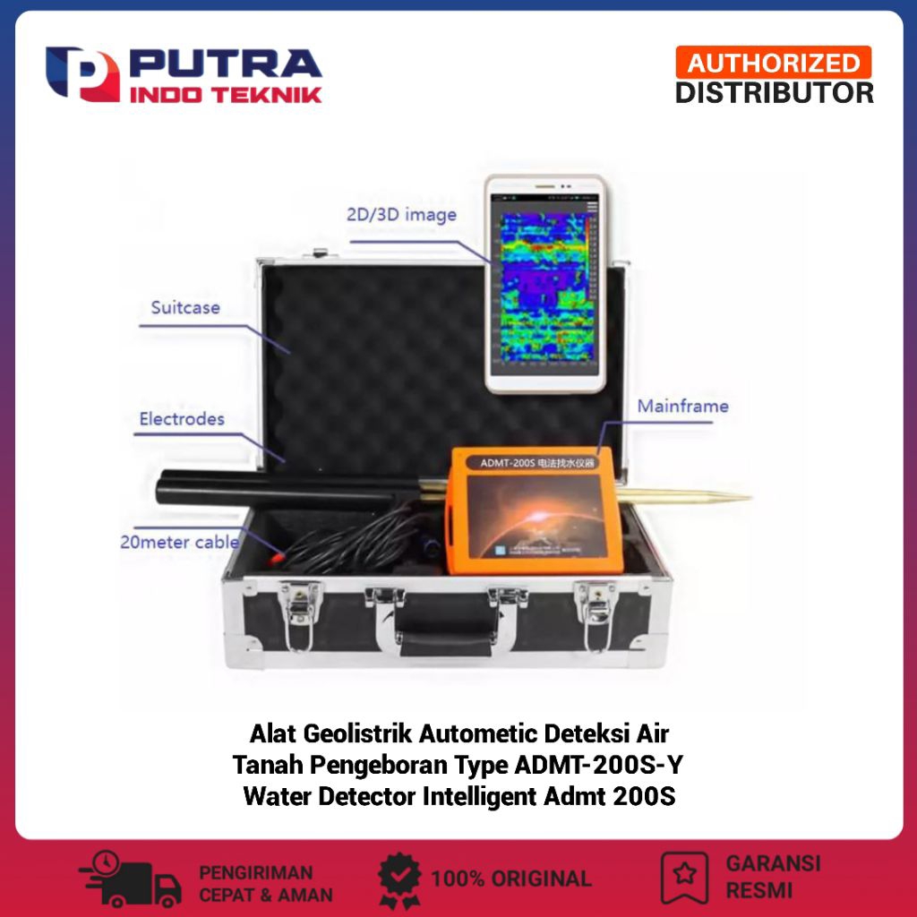 Alat Geolistrik Autometic Deteksi Air Tanah Pengeboran Type ADMT-200S-Y Water Detector Intelligent A