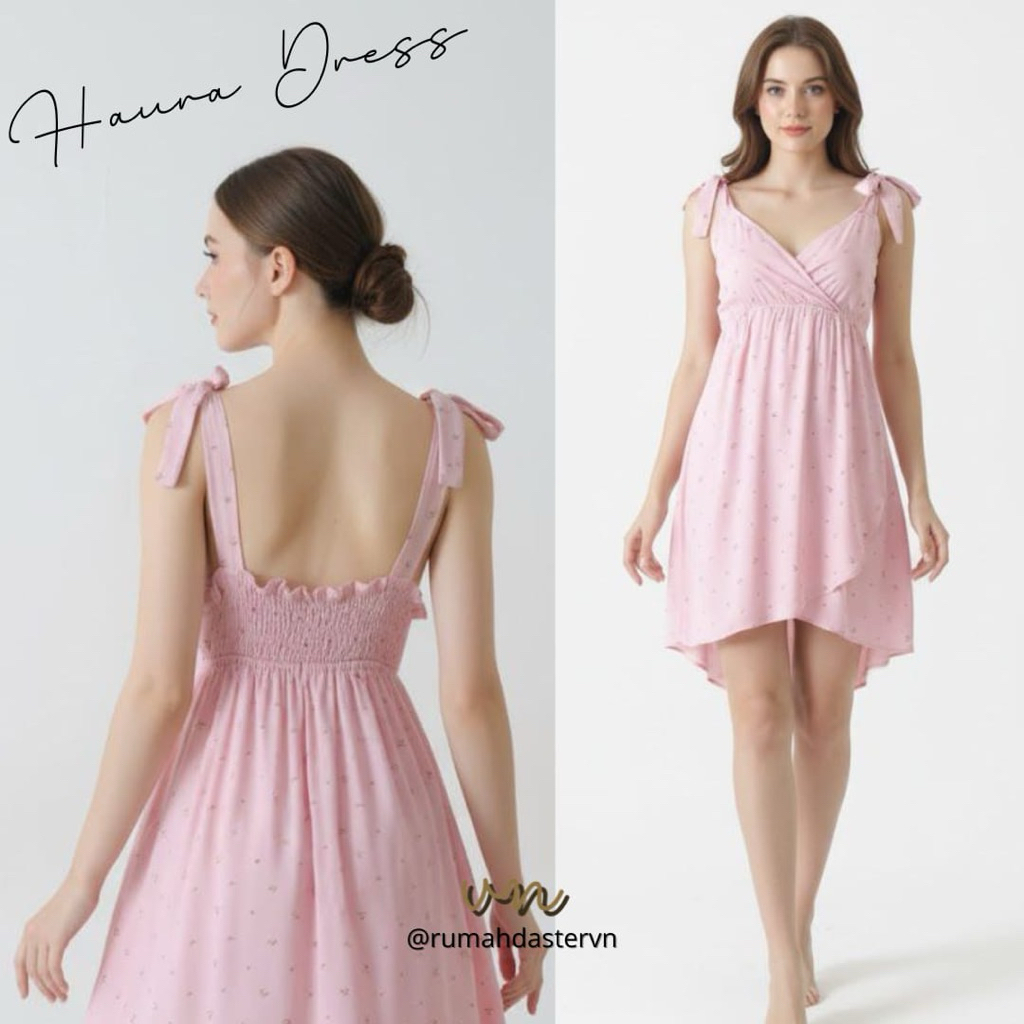RumahdasterVN - Haura Dress | Daster Sexy Tali Kekinian Busui