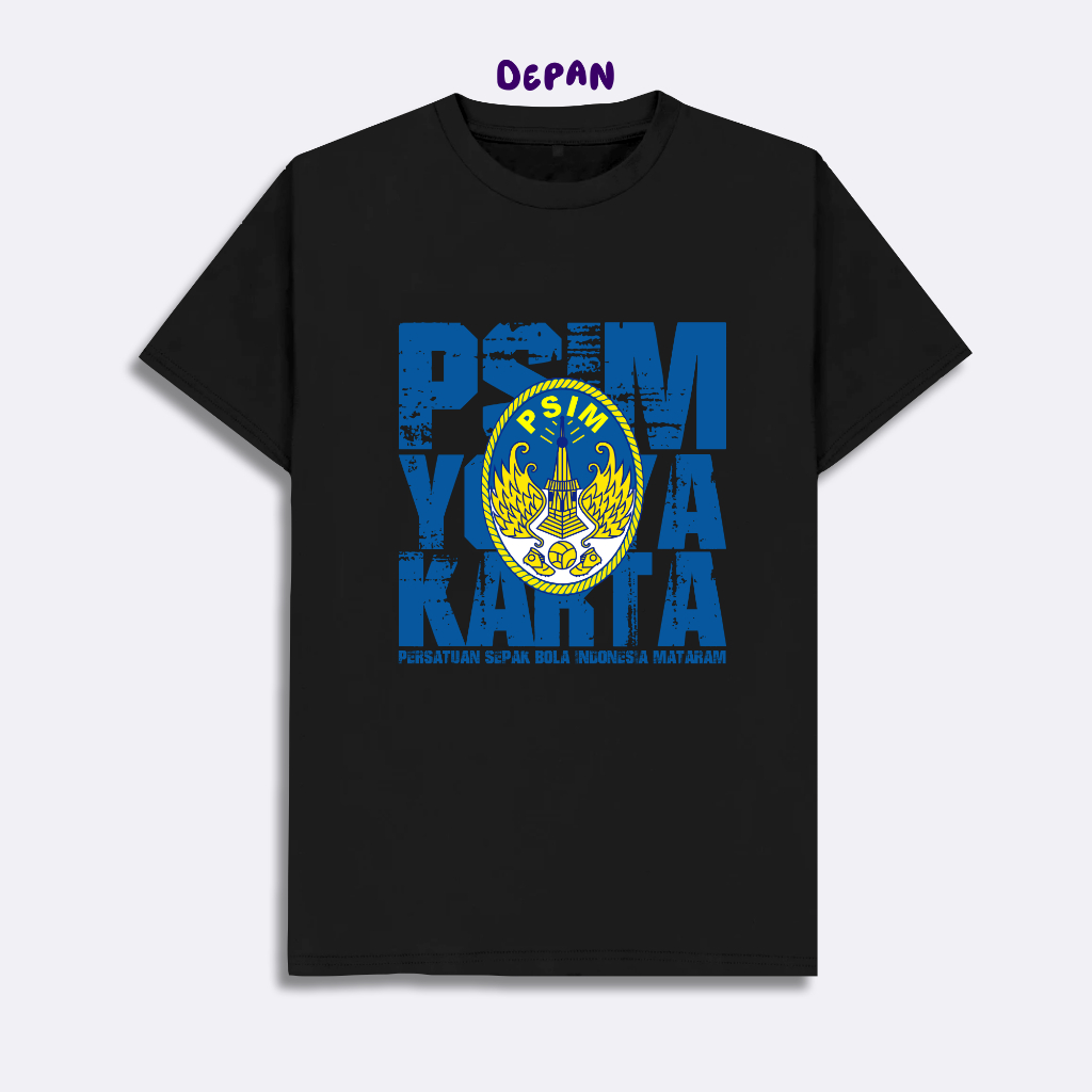 Kaos PSIM Yogyakarta Logo Baju Distro Bola PSIM Yogyakarta