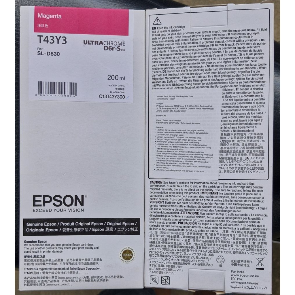 Tinta Epson D830 Magenta