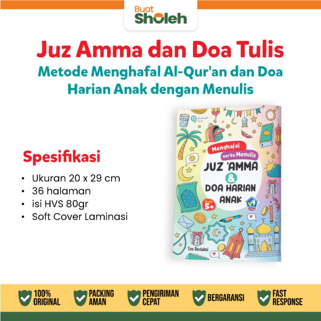 Juz Amma dan Doa Harian Anak Tulis - Juz Amma Tulis - Doa Harian Anak