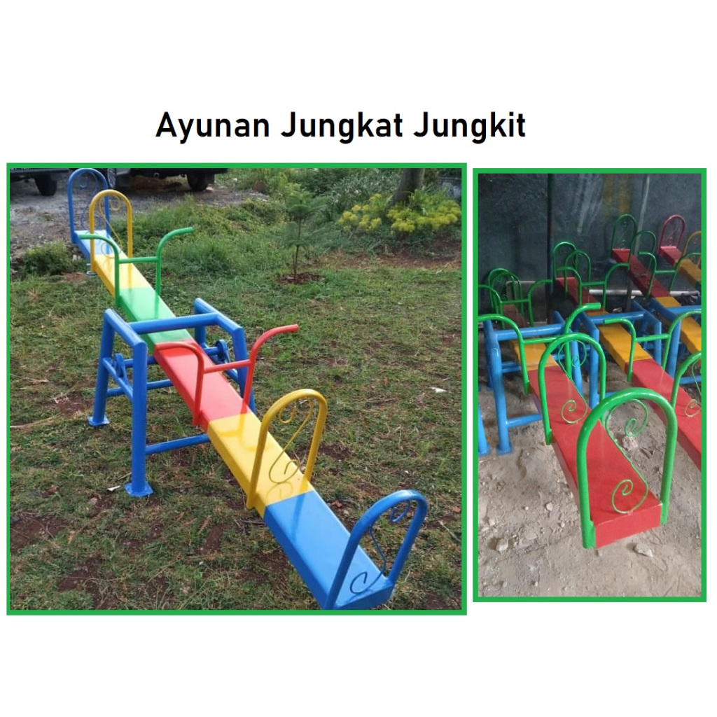 Ayunan Jungkat Jungkit Untuk 4 Anak | Jungkat Jungkit Mainan Anak