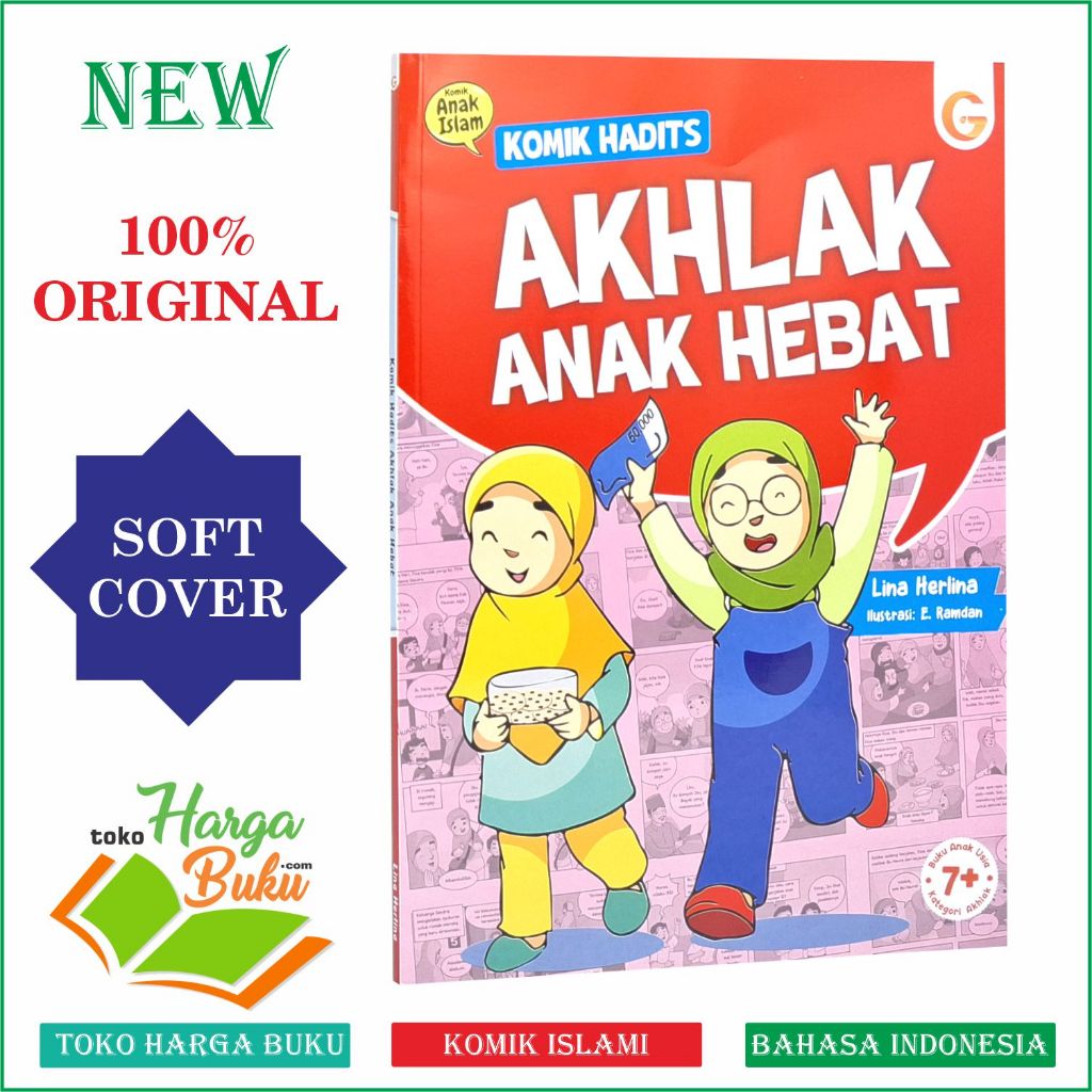 Foto Komik Hadits Akhlak Anak Hebat FULL COLOR Buku Cerita Islami Seru Menarik Belajar Sopan Santun - GIP
