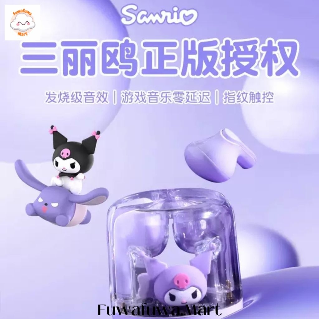 Sanrio TWS EJ-986 Earphone Wireless LED RGB Gaming & Music