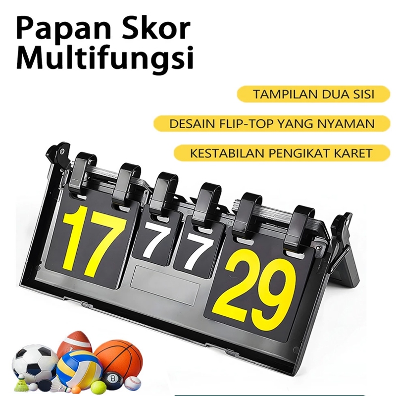 Kartu Skor papan Papan Skor 4 Digit Untuk Berbagai Olahraga Dan Permainan Seperti Bola Voli, Badmint