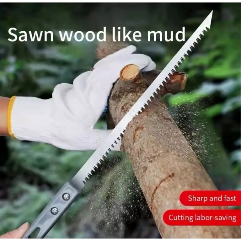 GERGAJI PORTABEL manual portabel universal besi kayu bambu plastik besar  Gergaji Tangan Sederhana S