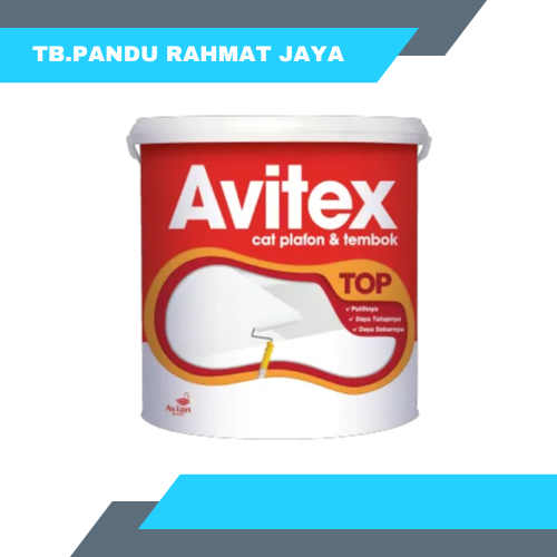 Cat Plafon & Tembok Avitex Top 5 Kg Warna Putih Super White