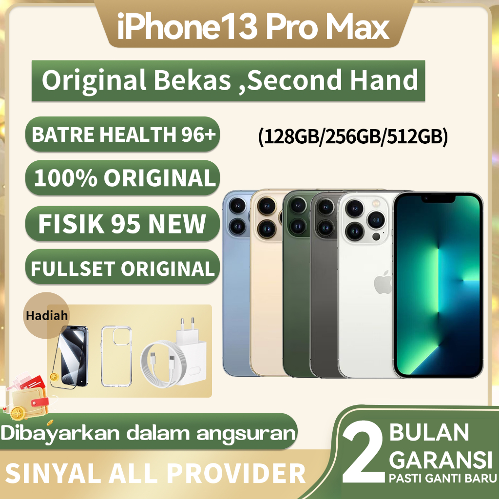 IPhone 13 PRO & 13 PROMAX Second Normal 13 Pro Max 128GB 256GB inter Bekas
