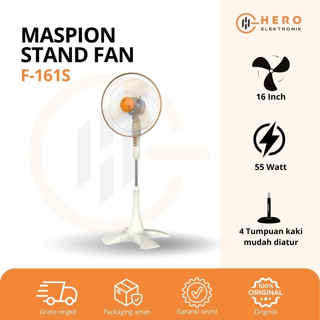 Kipas Angin Maspion Berdiri F 161 S / Kipas Angin Maspion Berdiri 16 Inch