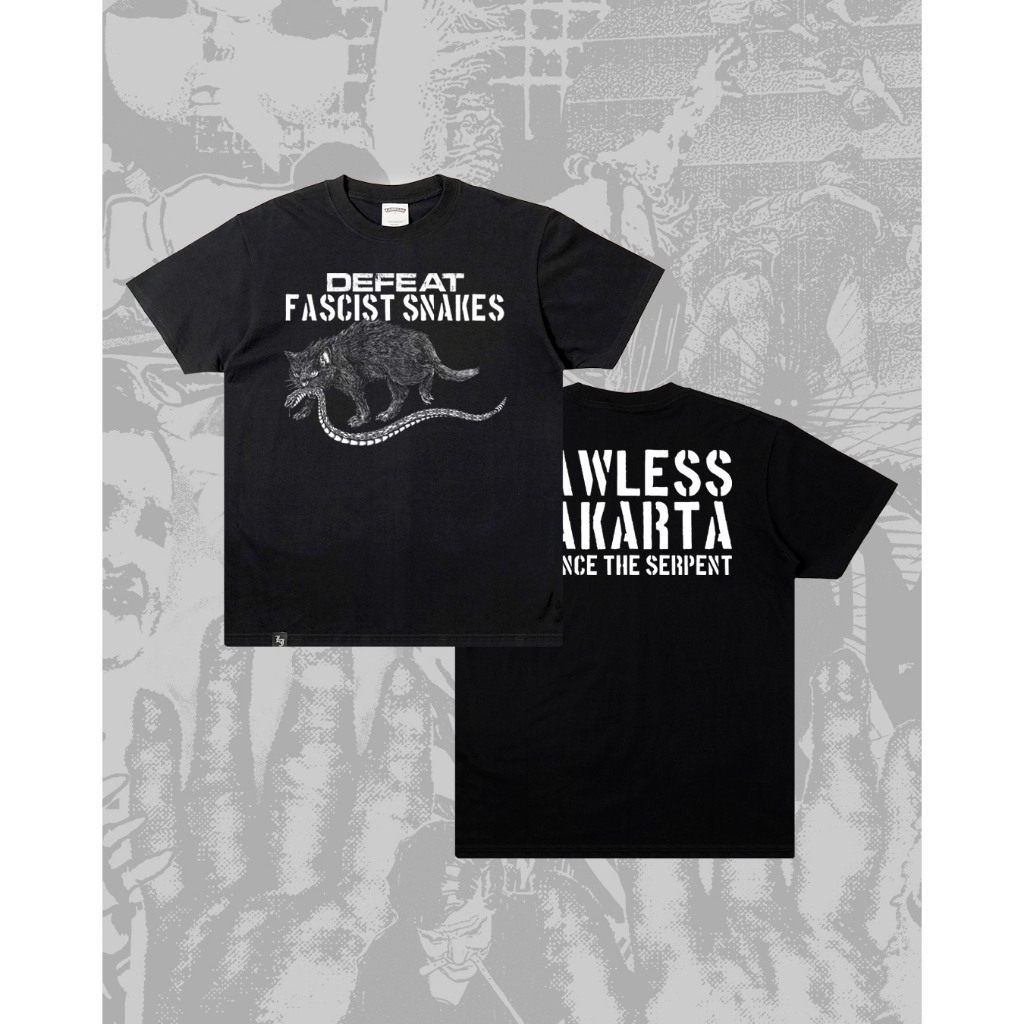 ASLI Kaos Tshirt LAWLESS JAKARTA - SILENTIUM SERPENTIS | Lawless Jakarta Official