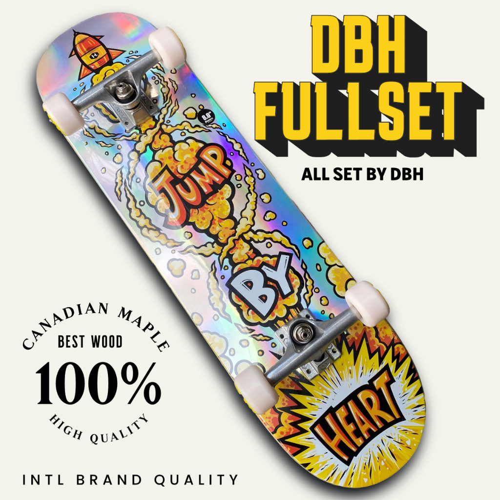 DBH saga skateboard fullset sketboard komplit original