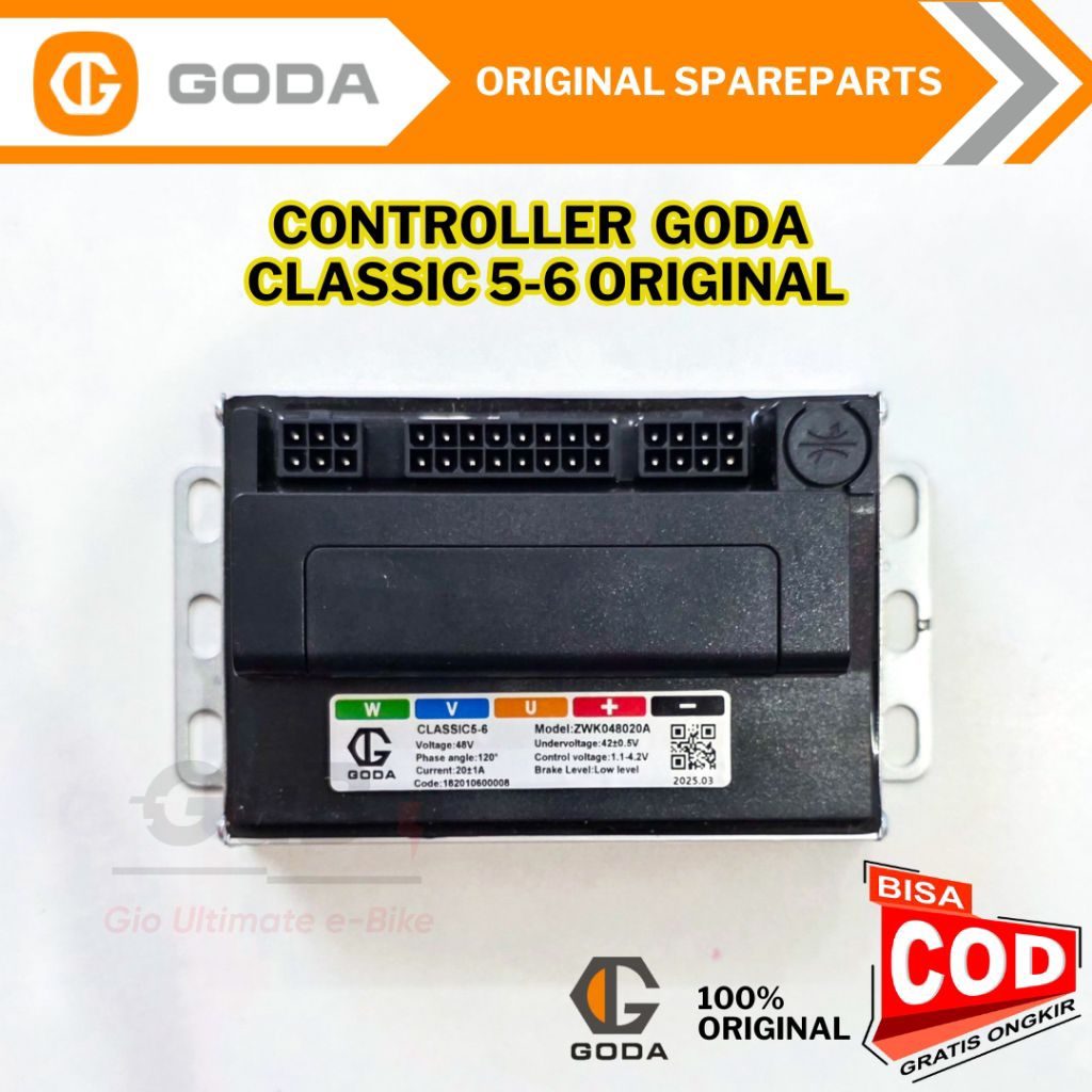 Controller Sepeda Listrik Goda Baru Classic 5-6 Model ZWK048020A 48 Volt Original