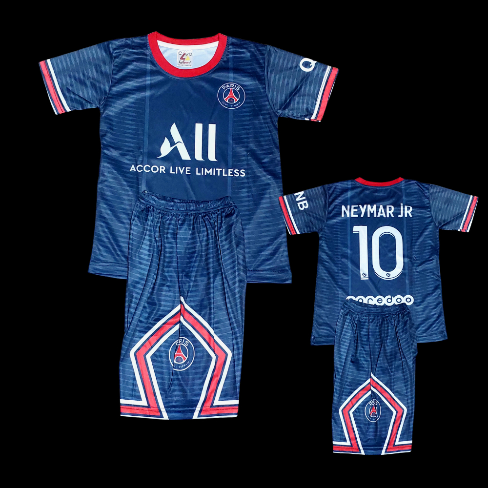 SETELAN BAJU BOILA ANAK PSG NEYMAR JR PRINTING UMUR 2-12THN