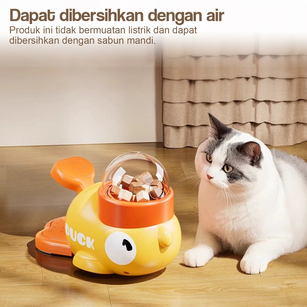 Pet Smart Interactive Automatic Feeder untuk Anjing Kucing Mainan Makanan Wadah Makan Kucing Feeder