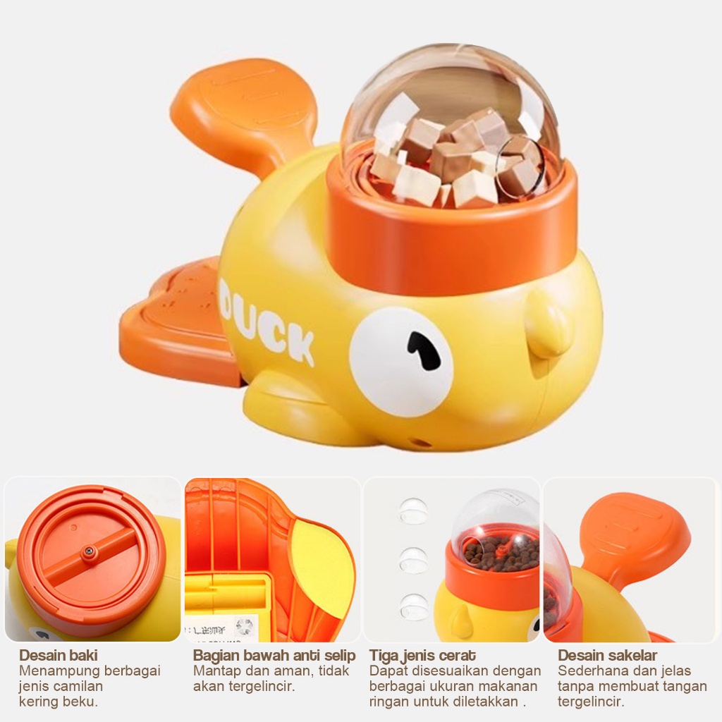 Pet Smart Interactive Automatic Feeder untuk Anjing Kucing Mainan Makanan Wadah Makan Kucing Feeder