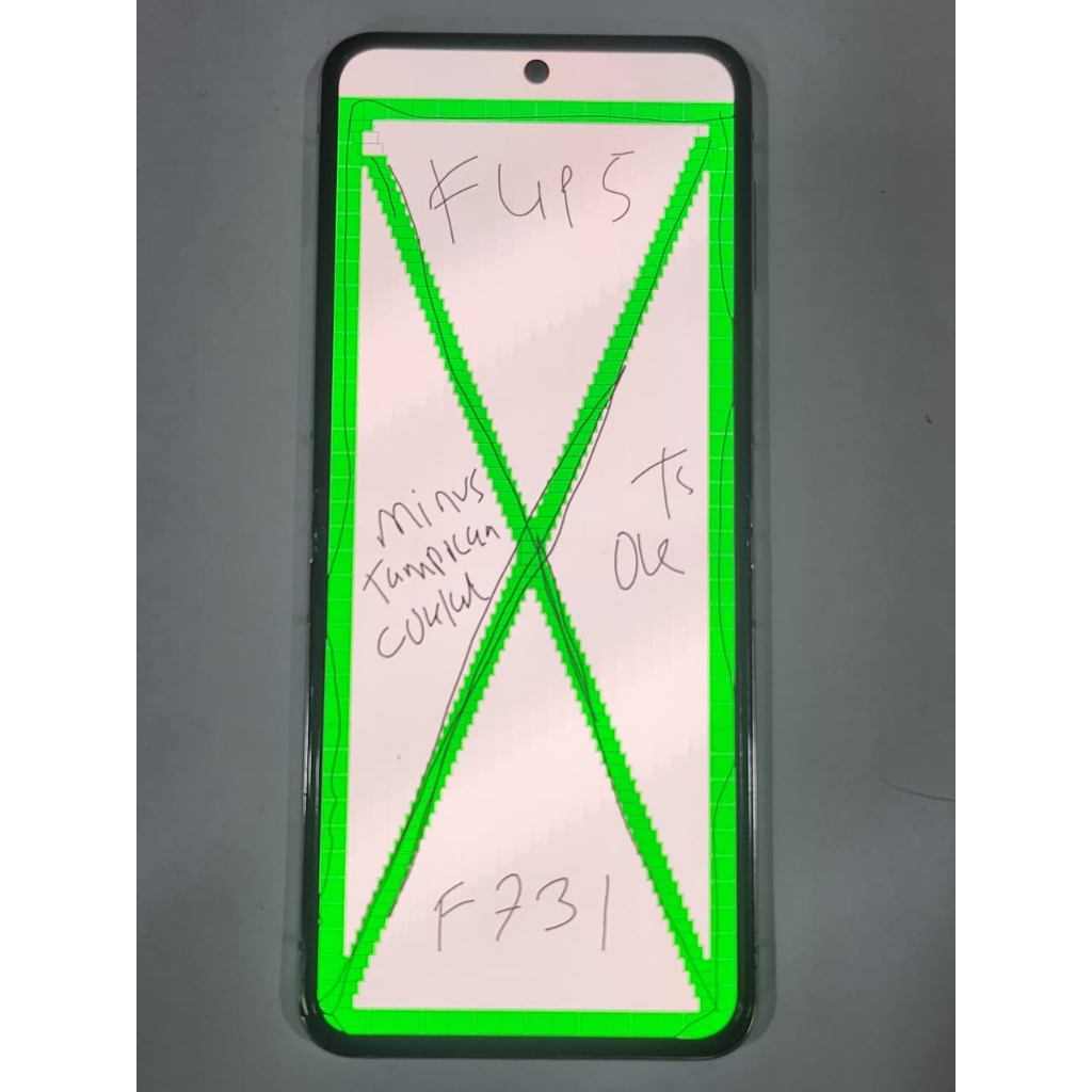 LCD SAMSUNG GALAXY Z FLIP 5 - F731 ORIGINAL COPOTAN MINUS TAMPILAN AGAK COKLAT