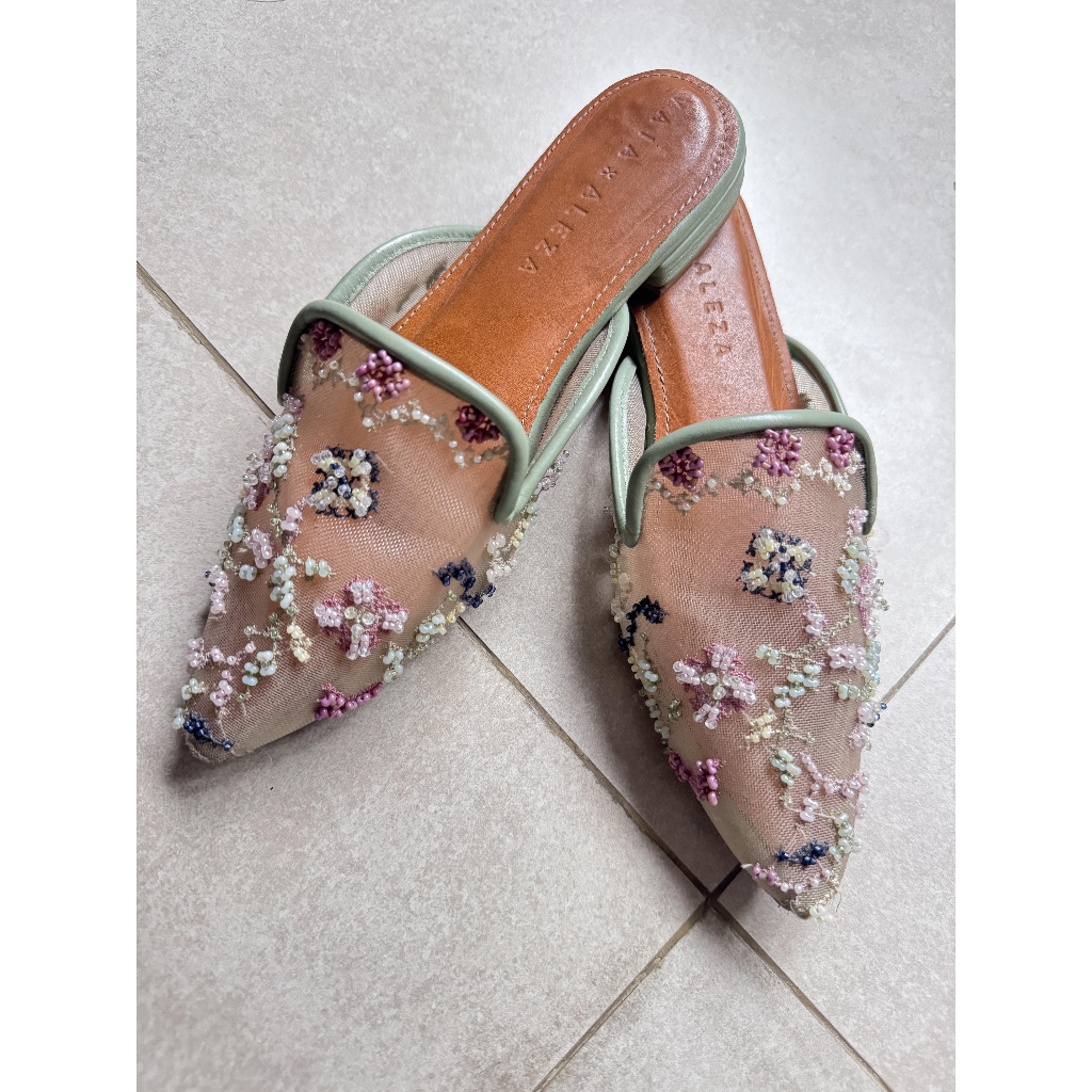 VAIA X Aleza Sepatu Sandal Wanita Dessert Sage, 36