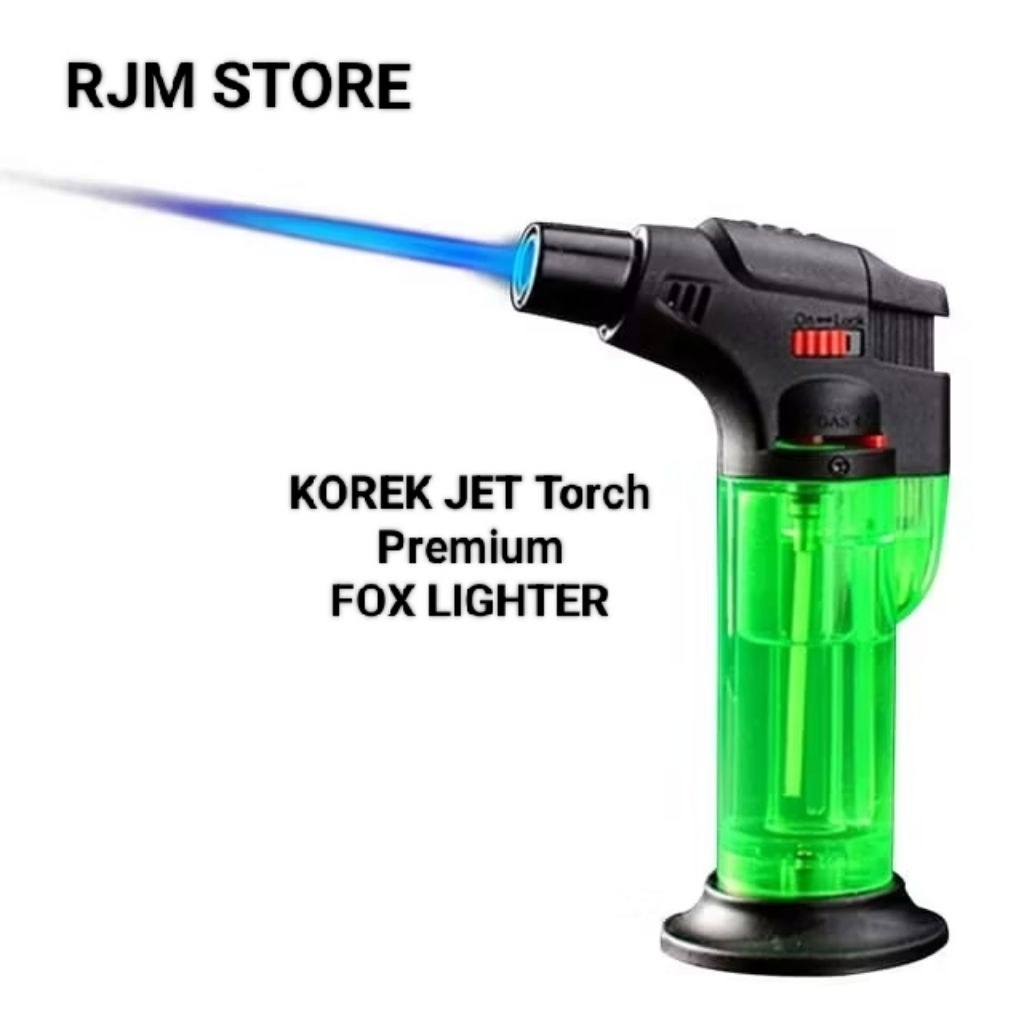 Korek Bara Jumbo Torch Jet Windproof Refillable // Fox Tiger Premium Quality