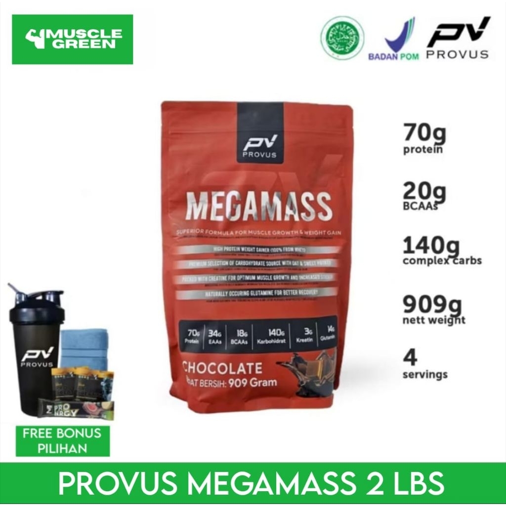 PROVUS Megamass 2 lbs 900 gram Mass Gainer