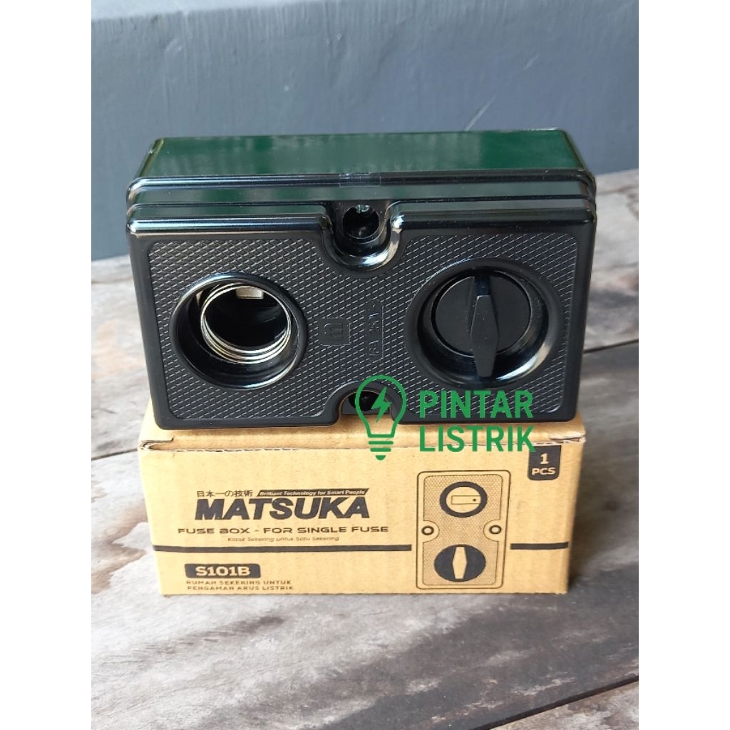 MATSUKA Fuse Box Kotak Sekring Listrik 1Group Fusebox 16A 250V