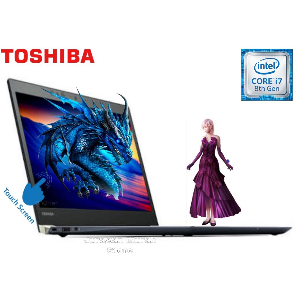 Laptop Toshiba 2in1 touchscreen i7 Gen8 16/1000 Nvme