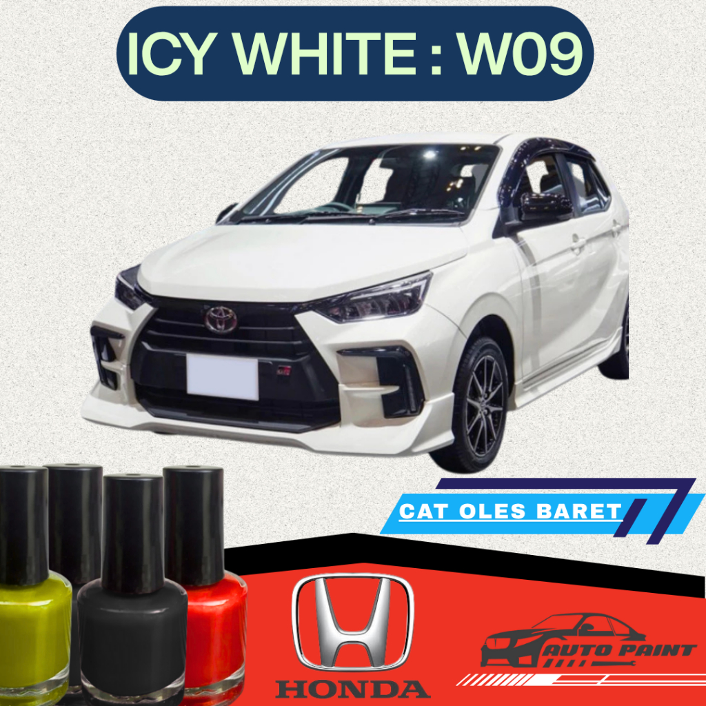 CAT OLES WHITE SOLID W09 TOYOTA AGYA 2023/ AYLA 2023