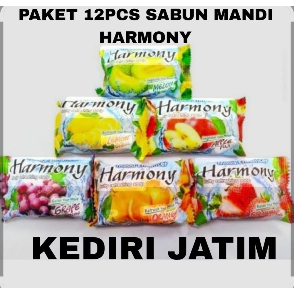 12pcs sabun harmony / sabun mandi harmony