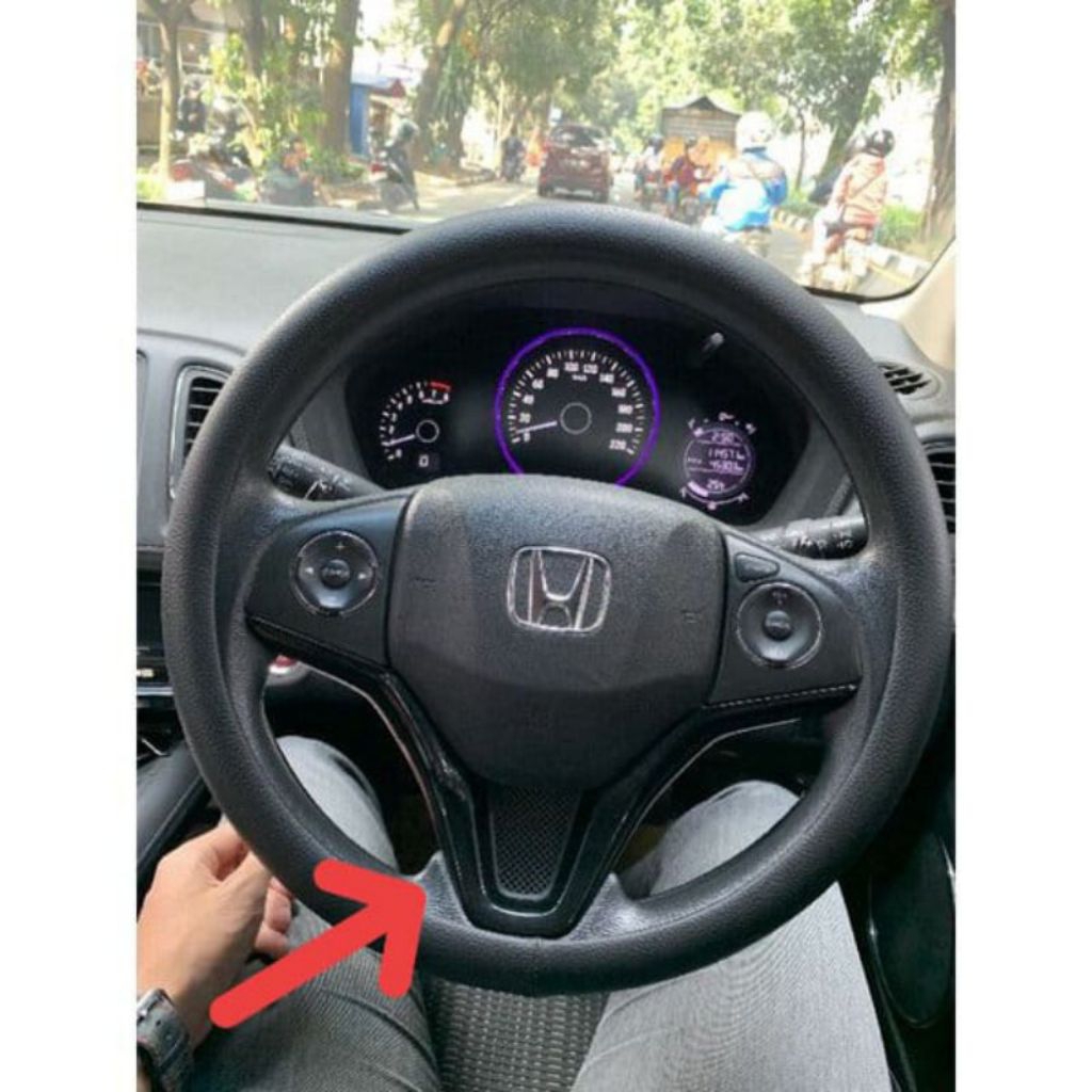COVER BAWAH STIR PANEL GAGANG STIR HONDA HRV JAZZ CARBON