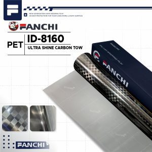 Sticker skotlet FANCHI ID-8160 Carbon Kotak Kotak Catur Ultra Shine Carbon Tow PET permeter
