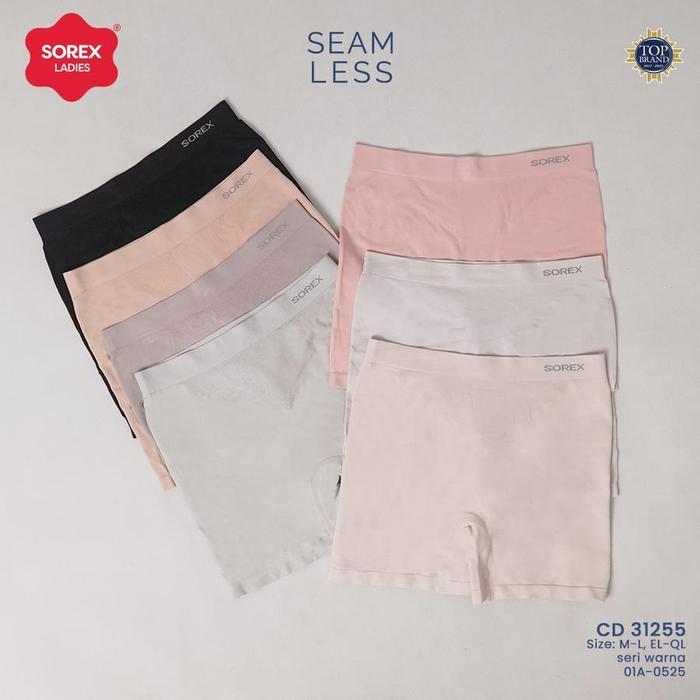 Sorex celana dalam wanita boxer sorex 31255 hot pants cd seamless rajut