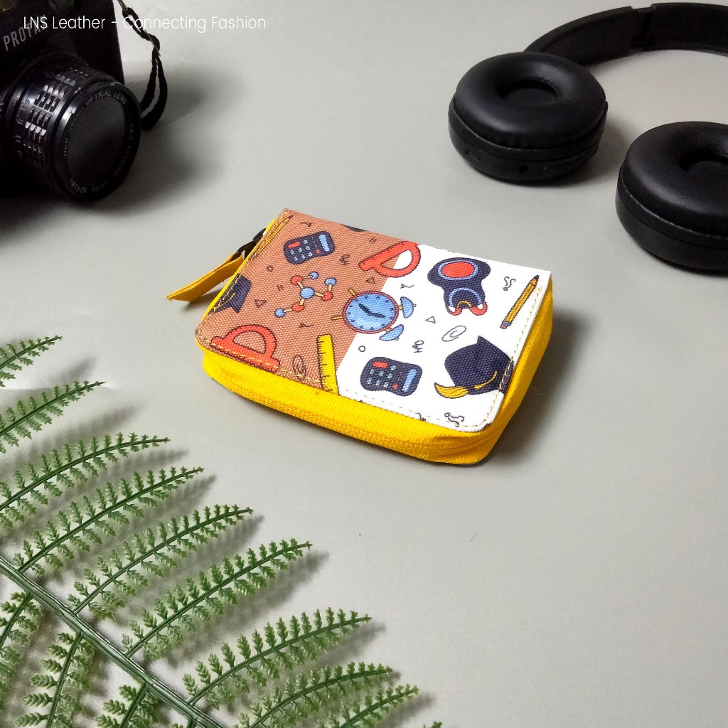 Dompet Emas Card Wallet LM Card Holder Tempat Perak Minigold antam Resleting 24 Slot