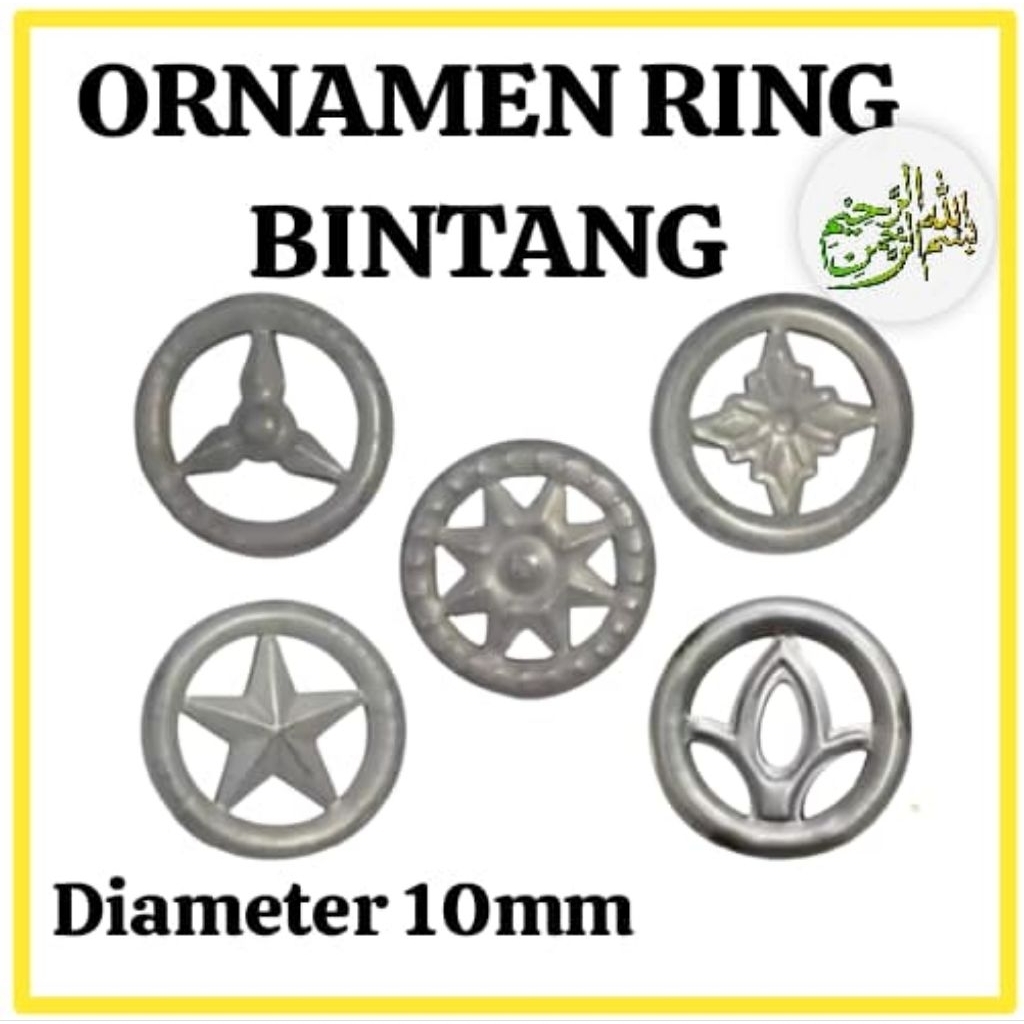 RING BINTANG / ORNAMEN PAGAR RING BINTANG